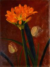 Berend Gerrit Barlinckhoff<br />Amaryllis en twee tulpen