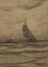 Hendrik Willem Mesdag<br />Schip voor de kust