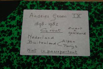 Andries Groen<br />Nederland, Alpen, Parijs