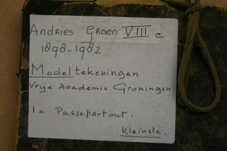 Andries Groen<br />Modeltekeningen