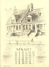 Leerlingen Academie Minerva<br />Groningen in litho